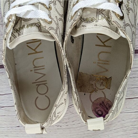 Calvin Klein® Michaela Signature Logo Sneakers - Picture 8 of 9
